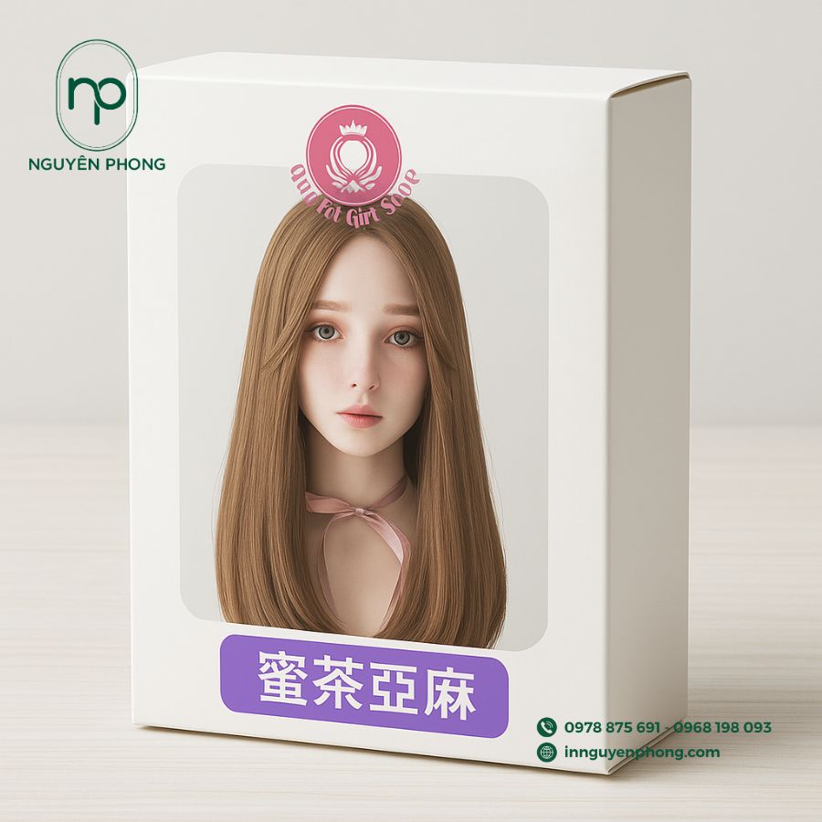 In hộp giấy đựng tóc giả giá rẻ